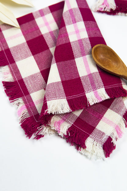 Abigail Plaid Party Napkins | Set of 4