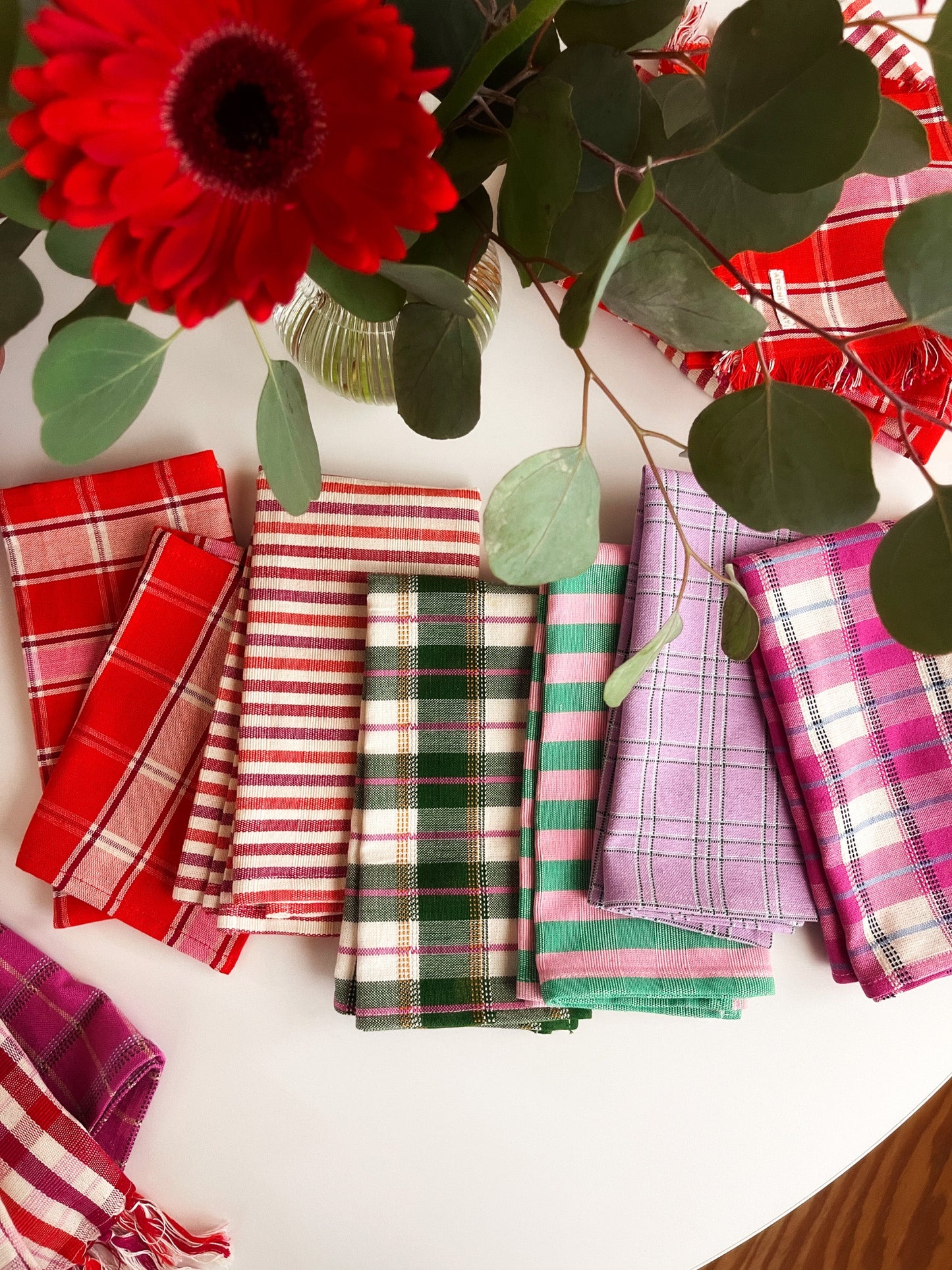 Camila Plaid Dinner Napkins | Set of 4