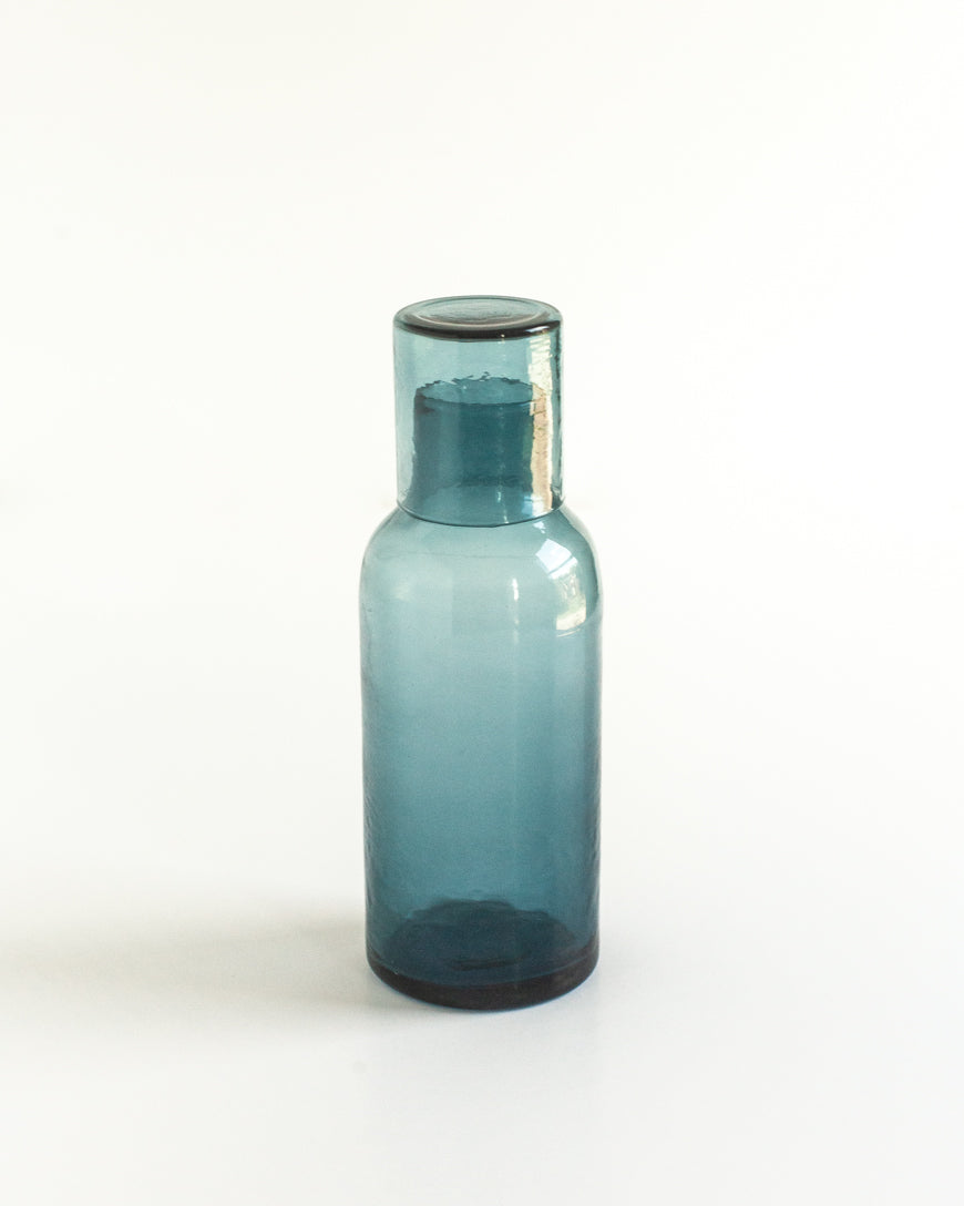 Handblown Hammered Glass Carafe-0