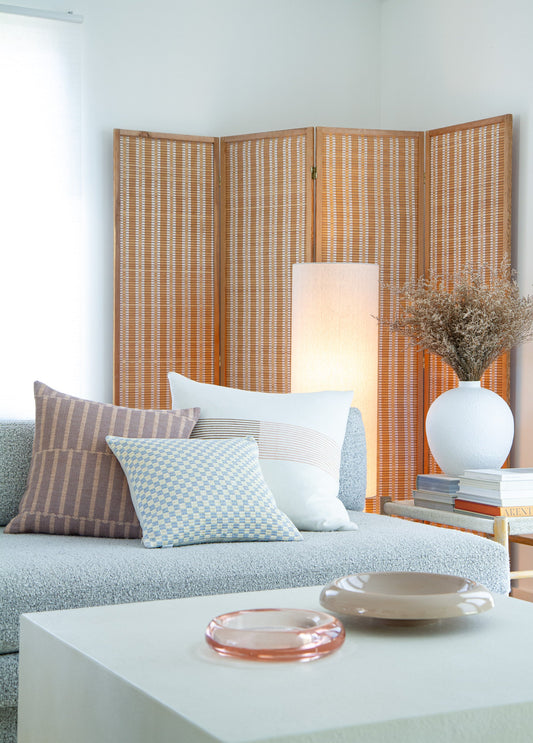 Chessboard Pillow in Ice