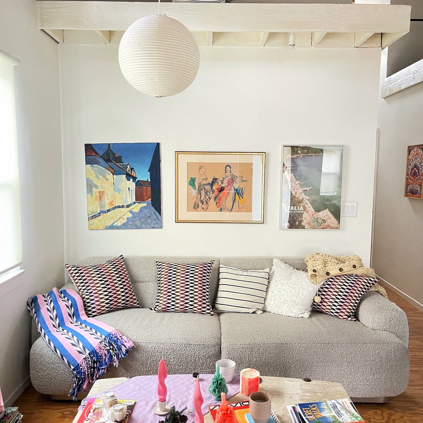 Optic Pillow in Cacao