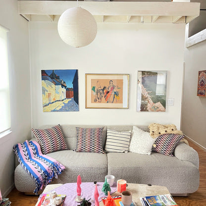 Optic Pillow in Cacao