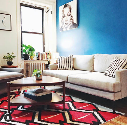 Postmodern Stripe Pillow in Contrast