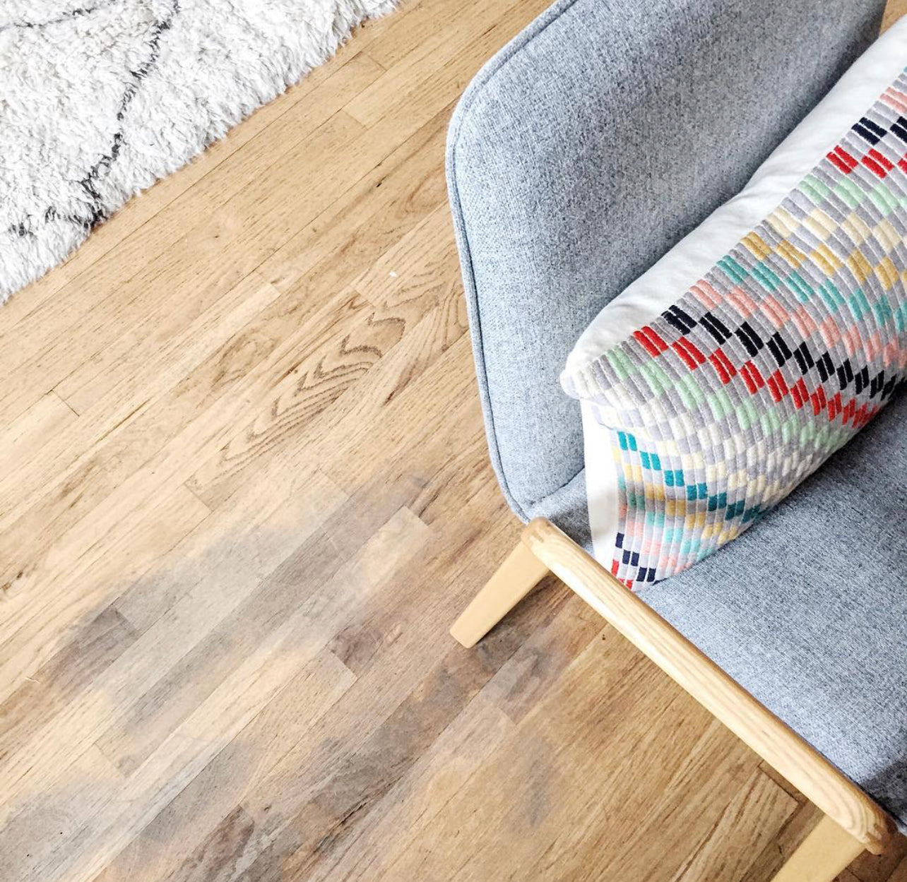 Diagonal Check Pillow in Vintage