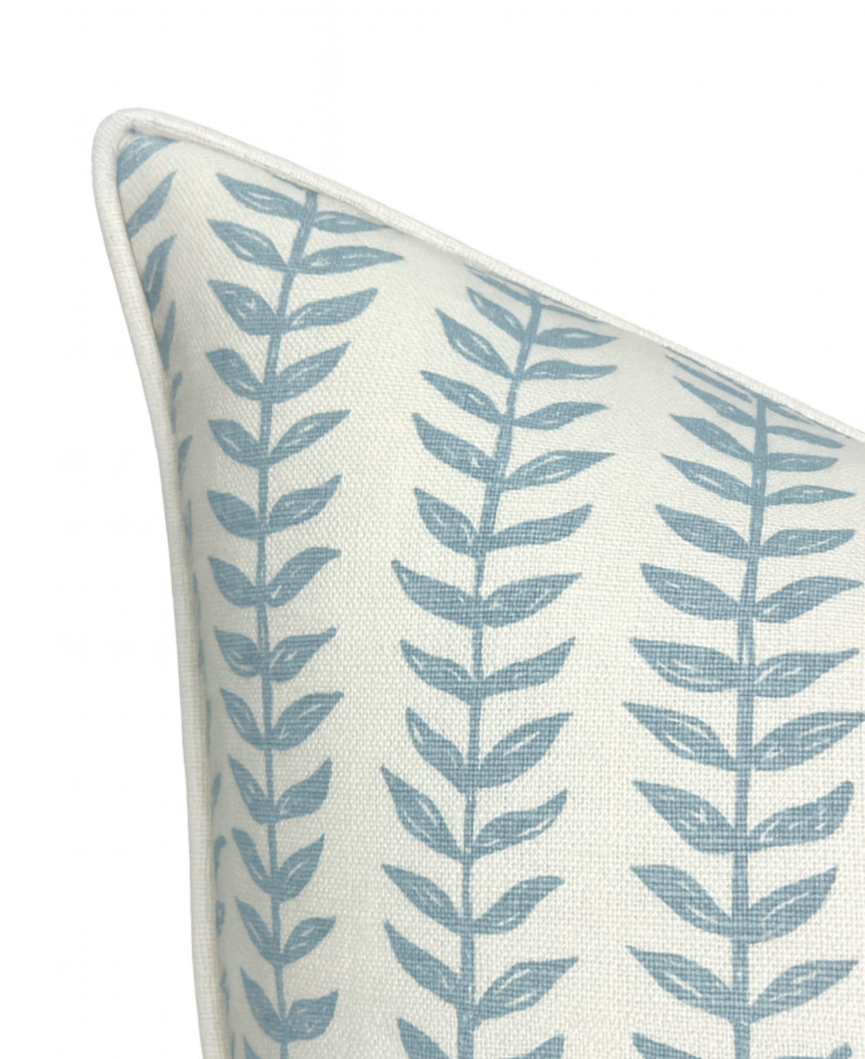 Willow Floral Linen Pillow Cover | Blue