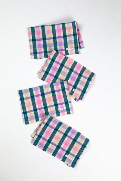 Lola Plaid Cocktail Napkin | Set of 4