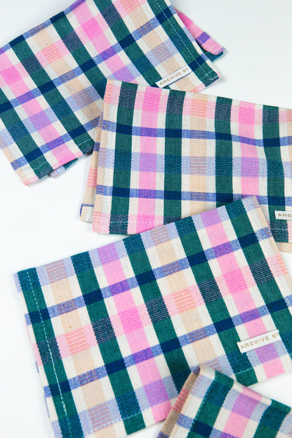 Lola Plaid Cocktail Napkin | Set of 4