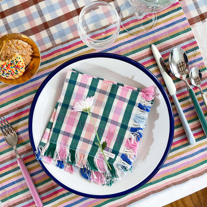 Lola Plaid Party Napkins | Set of 4