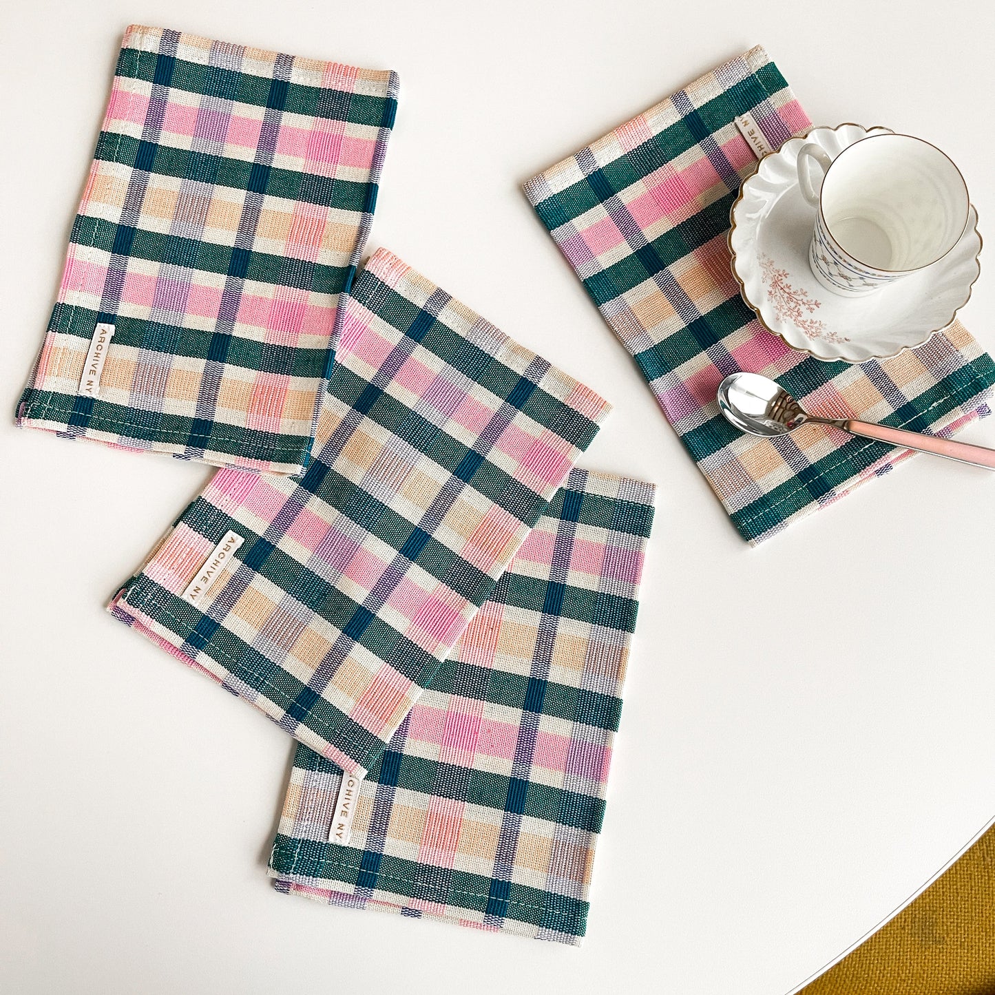 Lola Plaid Cocktail Napkin | Set of 4