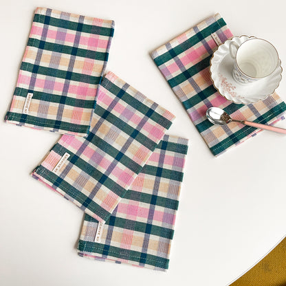 Lola Plaid Cocktail Napkin | Set of 4