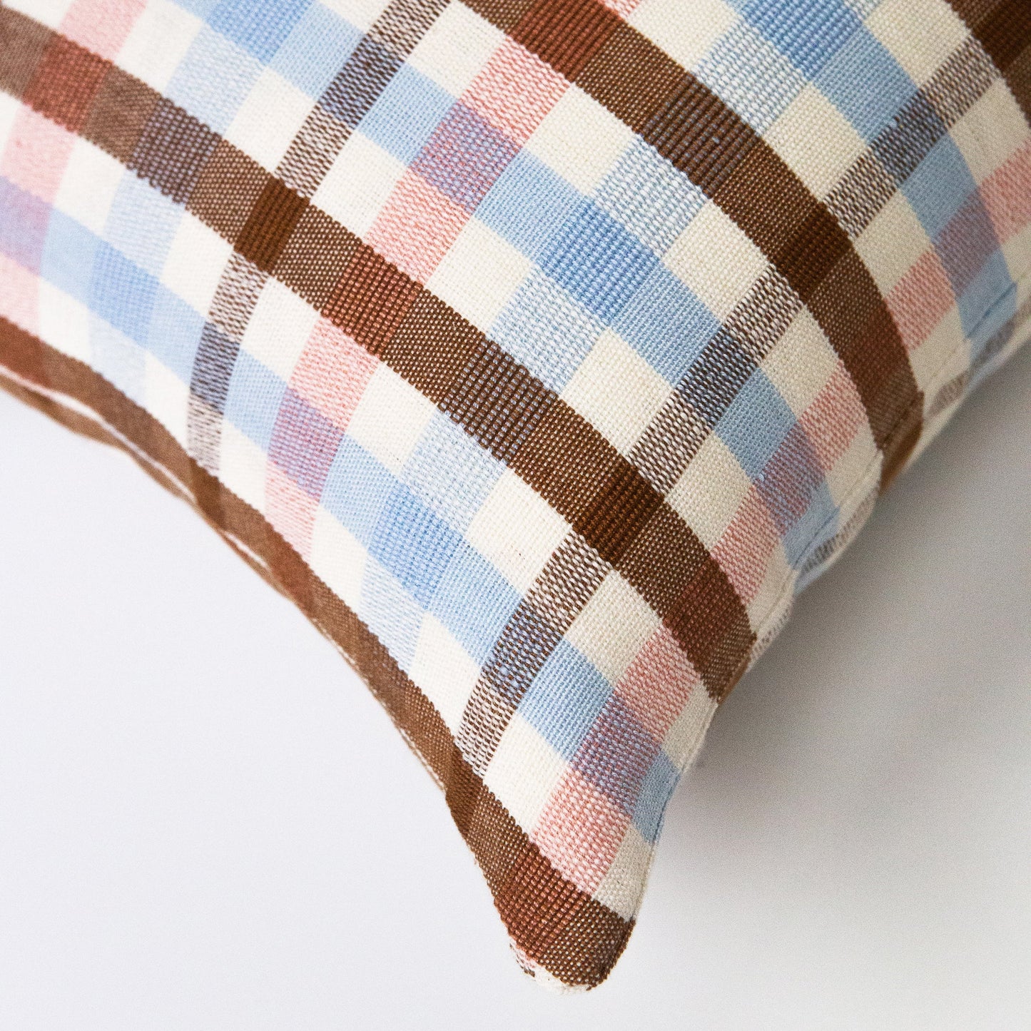 Louisa Handwoven Plaid Pillows | Variety