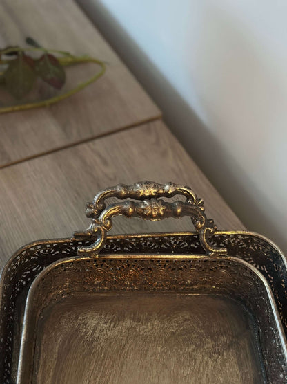 Pierced Serving Tray | Set of 2
