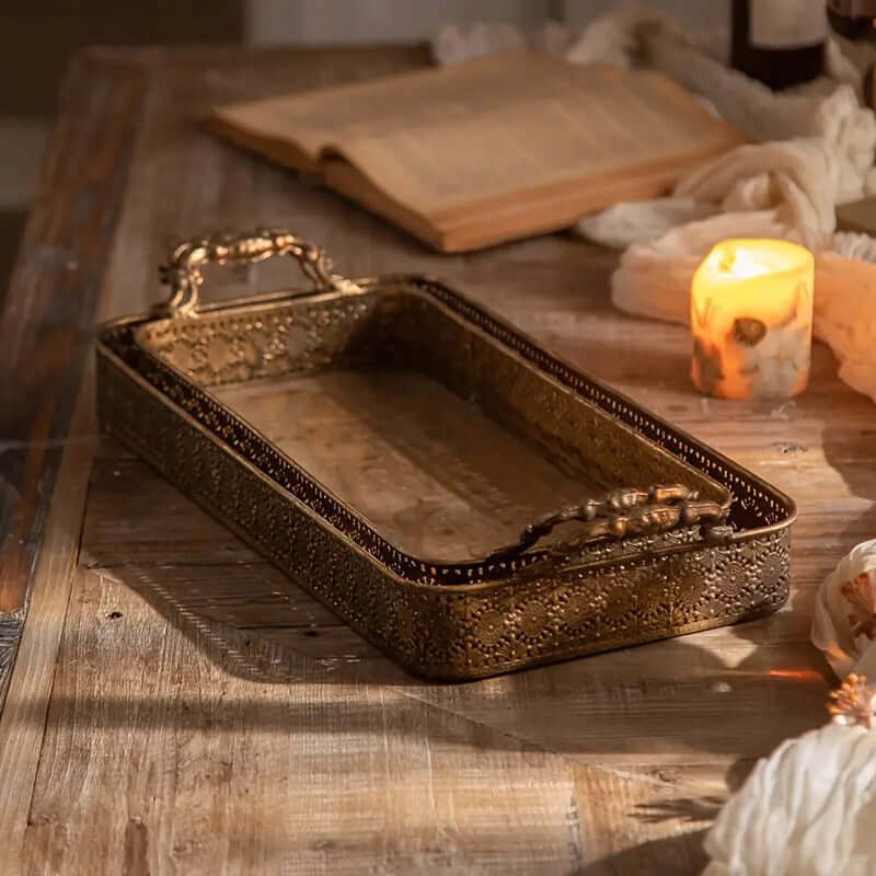 Pierced Serving Tray | Set of 2