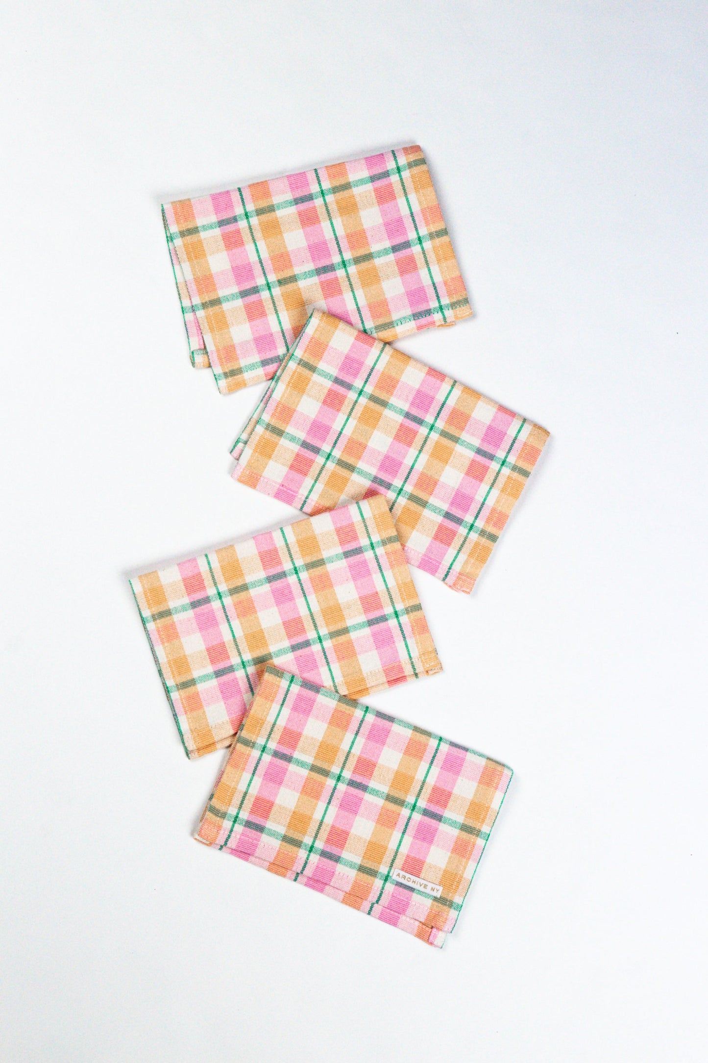 Marguerite Plaid Cocktail Napkins | Set of 4
