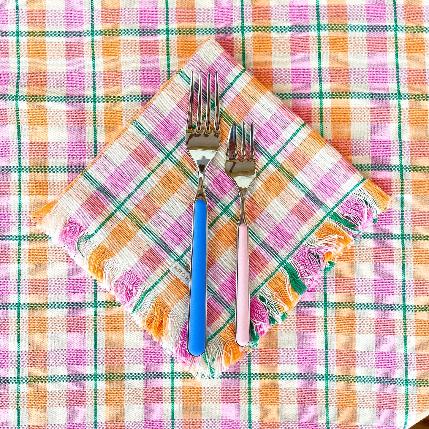 Marguerite Plaid Party Napkins | Set of 4