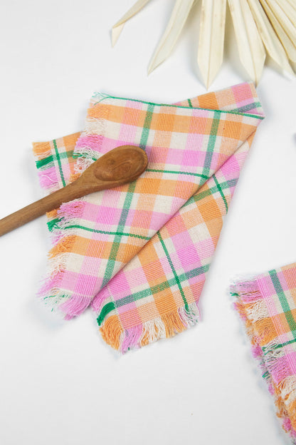 Marguerite Plaid Party Napkins | Set of 4