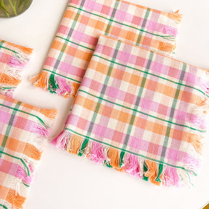 Marguerite Plaid Party Napkins | Set of 4