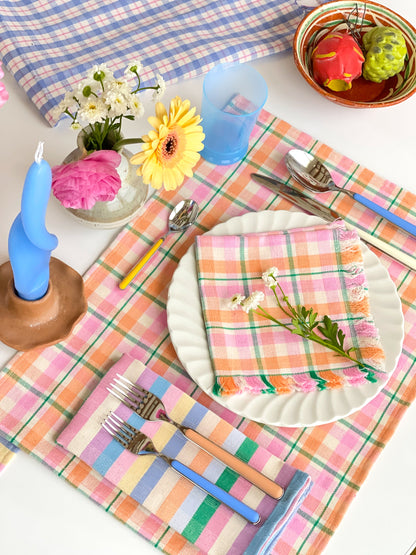 Marguerite Plaid Party Napkins | Set of 4