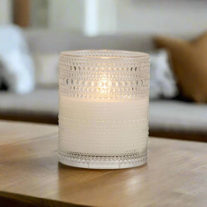Hobnail Flameless Candle