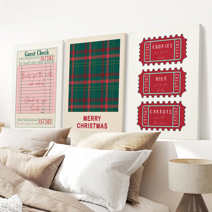 Santa Slip Print | Set of 3