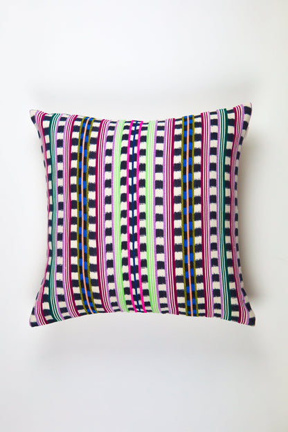 Tie-Dye Stripe Pillow in Riot