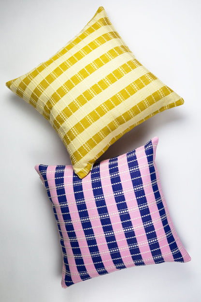Postmodern Stripe Pillow in Trumpet