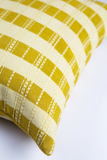 Postmodern Stripe Pillow in Trumpet