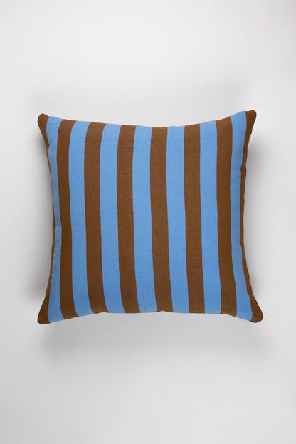 Postmodern Stripe Pillow in Azul Maya