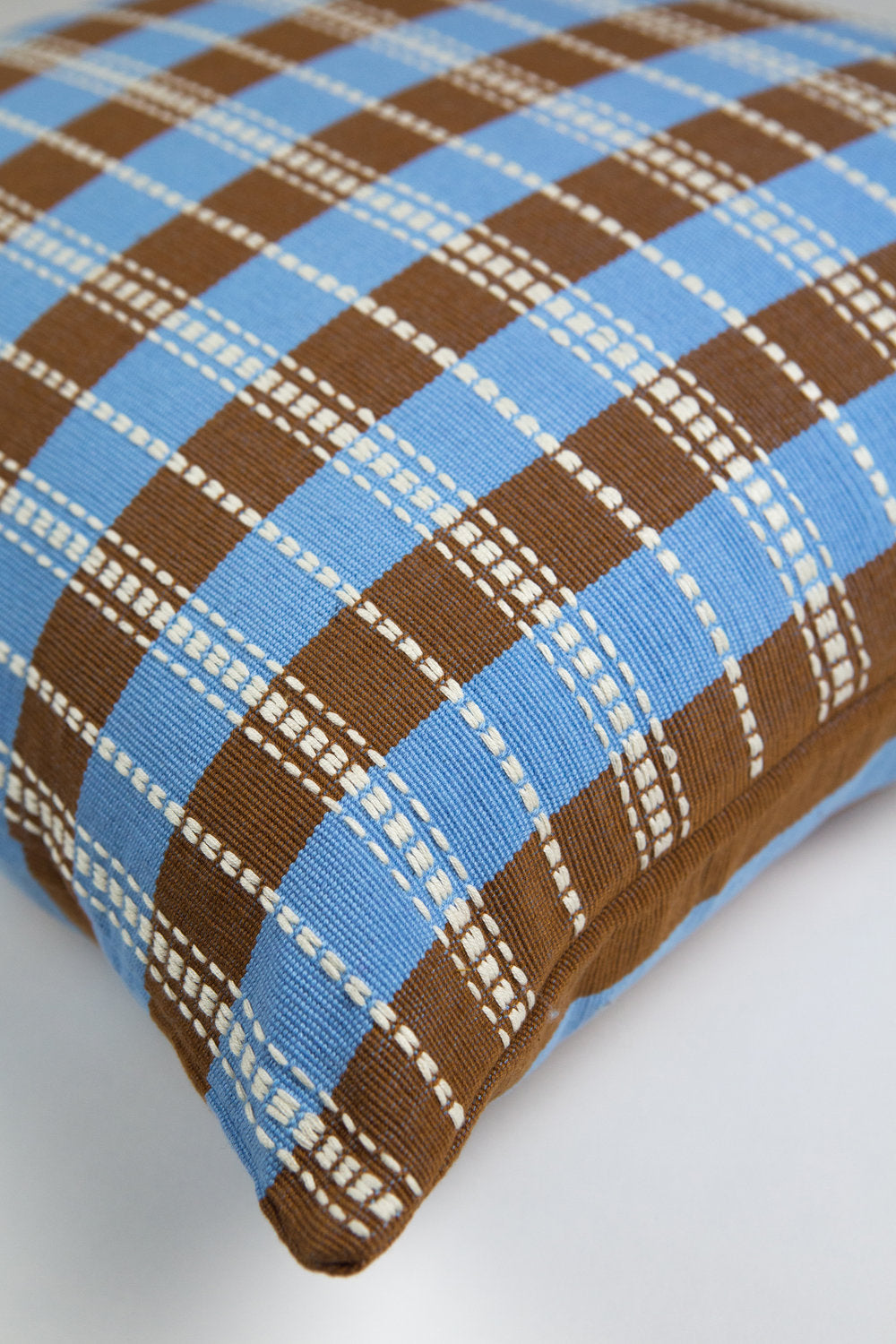 Postmodern Stripe Pillow in Azul Maya