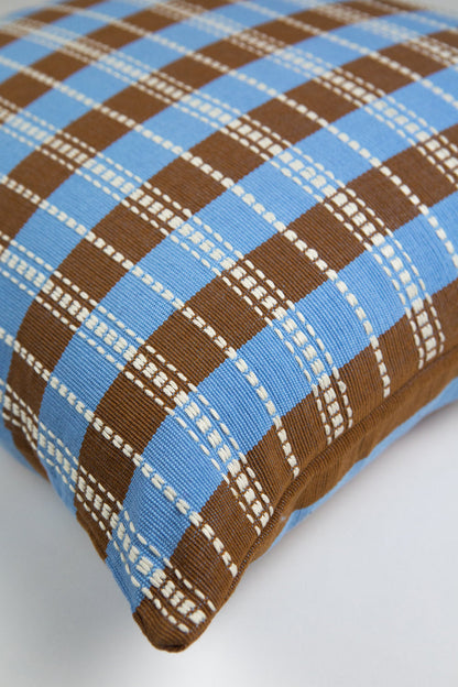 Postmodern Stripe Pillow in Azul Maya
