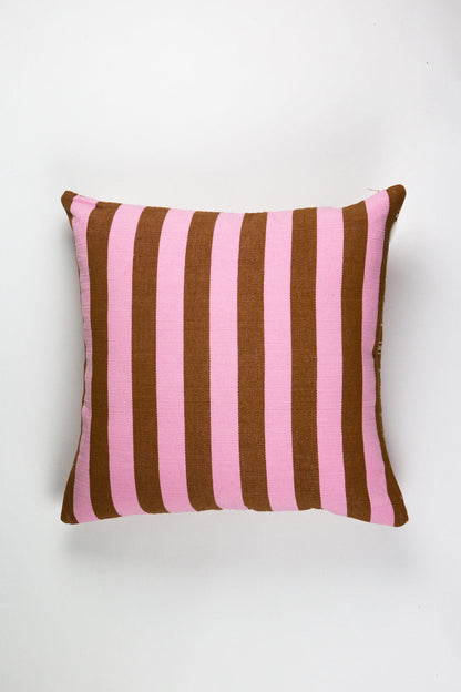 Postmodern Stripe Pillow in Kir Royale