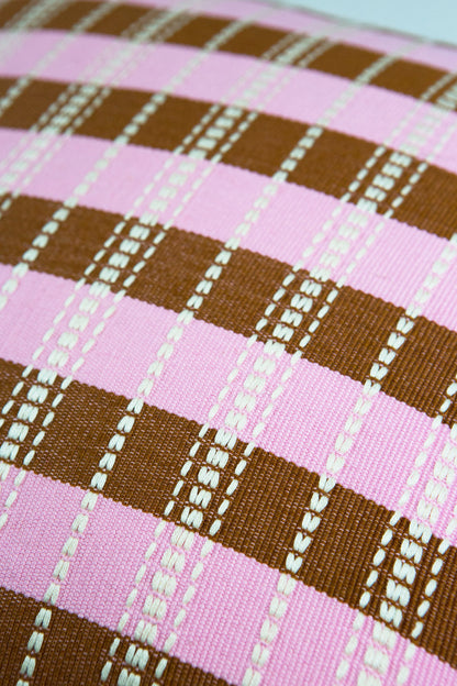 Postmodern Stripe Pillow in Kir Royale