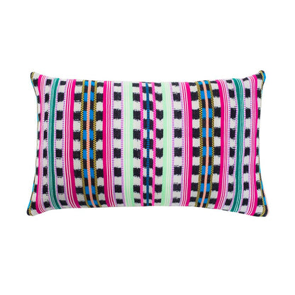 Tie-Dye Stripe Pillow in Riot
