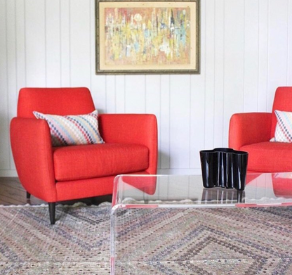 Diagonal Check Pillow in Vintage