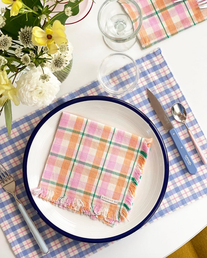 Marguerite Plaid Party Napkins | Set of 4
