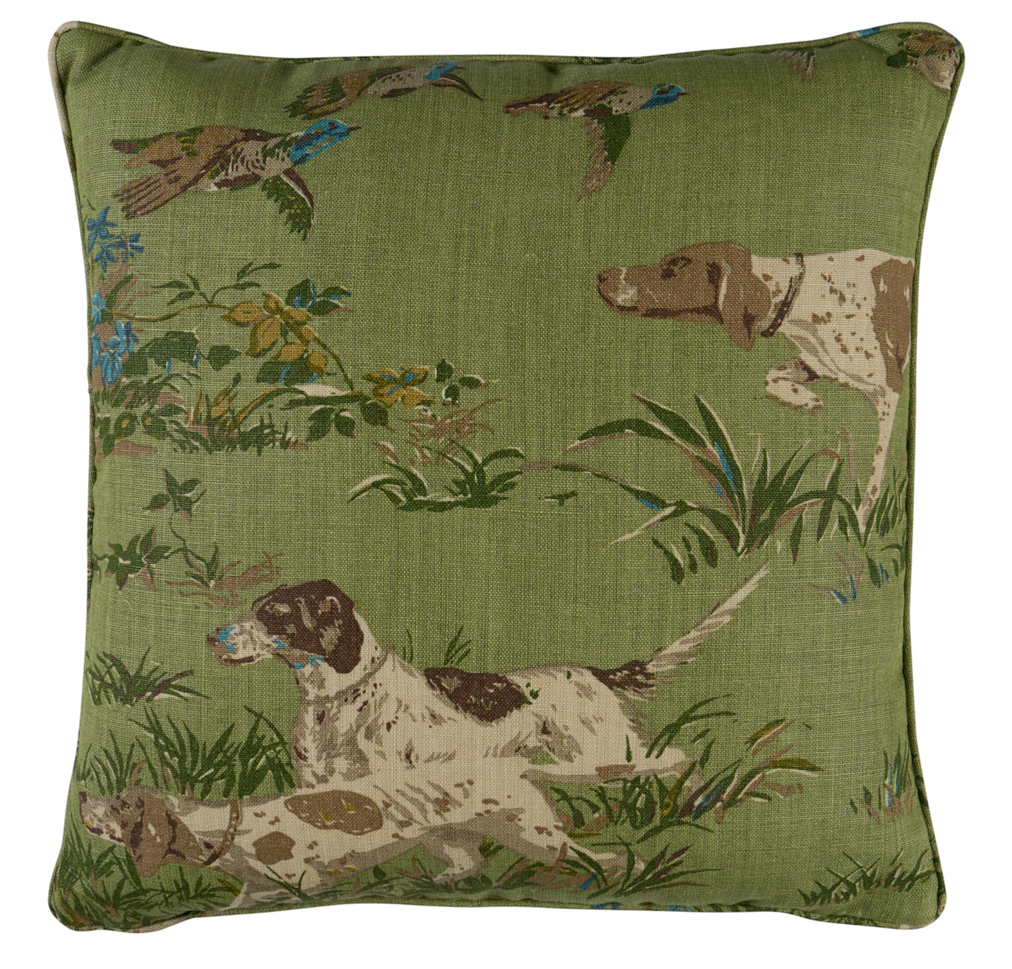 Pointers Pillow Cover | Meadow Green