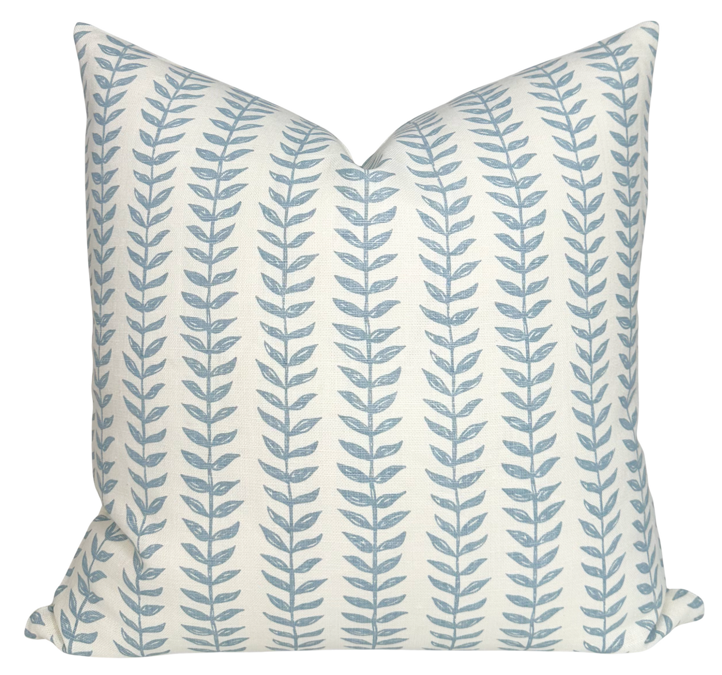 Willow Floral Linen Pillow Cover | Blue