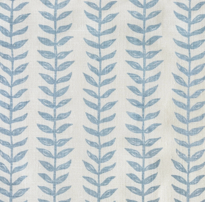 Willow Floral Linen Pillow Cover | Blue