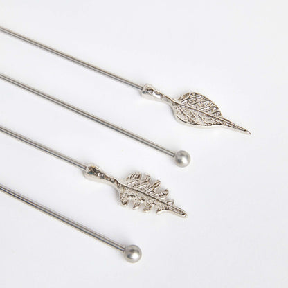 Silver Swizzles | Set of 4