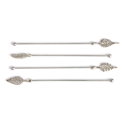 Silver Swizzles | Set of 4
