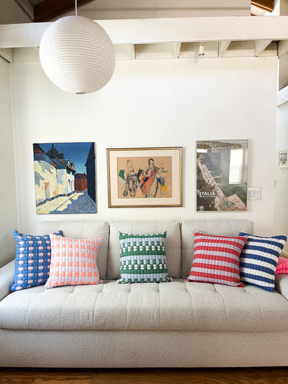 Postmodern Quilted Pillow in Whimsy