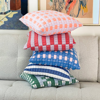 Postmodern Quilted Pillow in Rebel