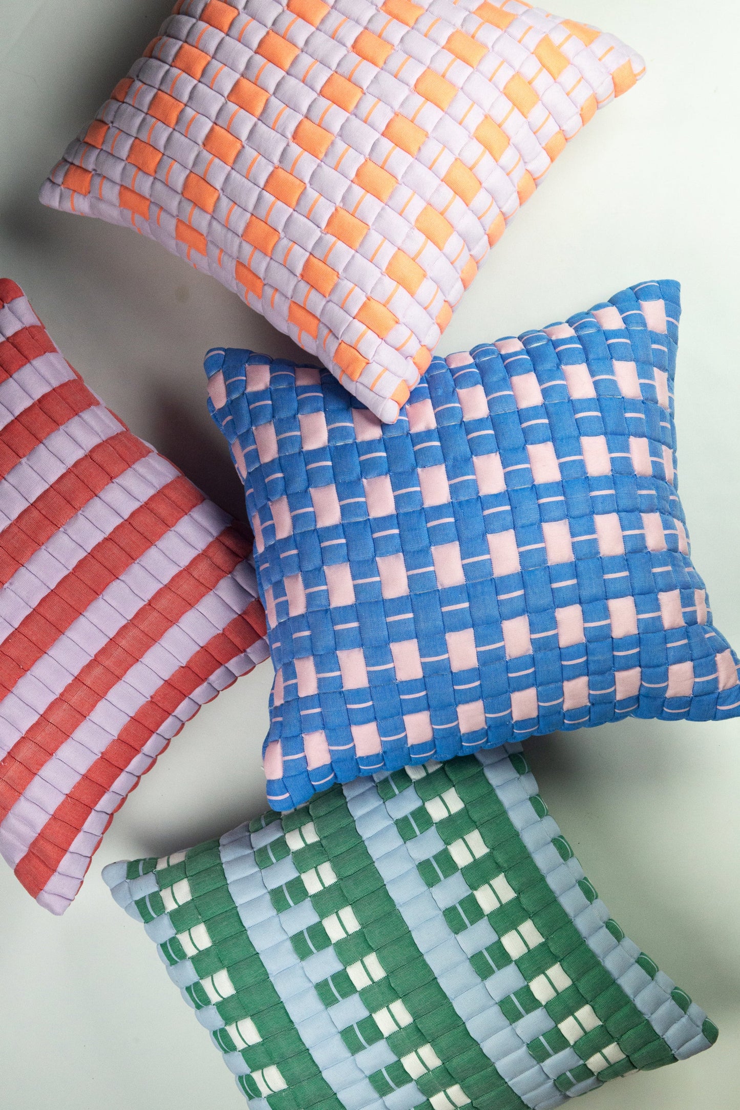 Postmodern Quilted Pillow in Rebel