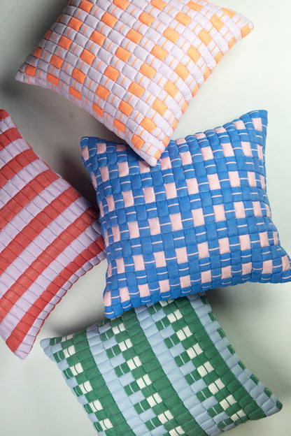 Postmodern Quilted Pillow in Rebel