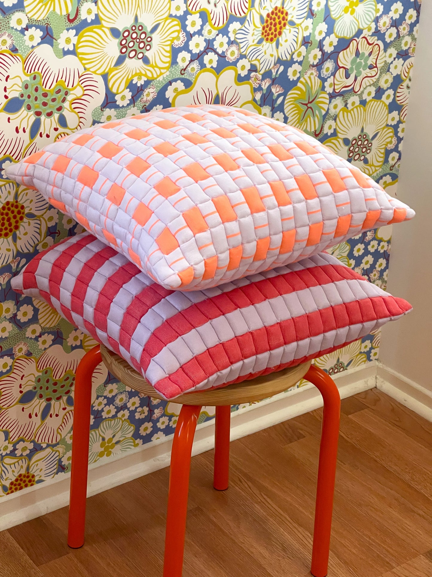 Postmodern Quilted Pillow in Rebel