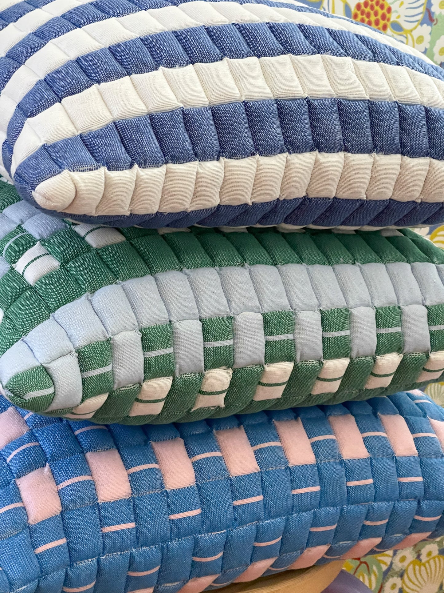 Postmodern Quilted Pillow in Whimsy