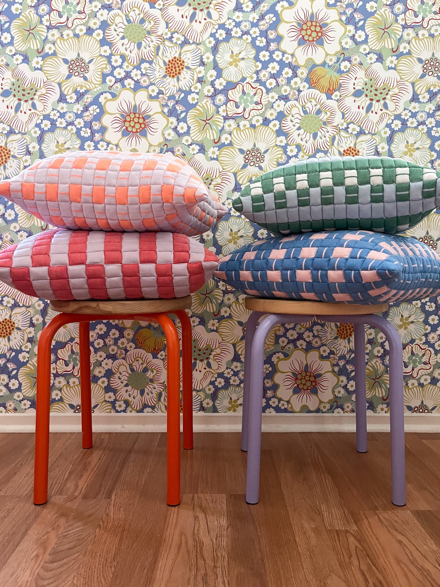 Postmodern Quilted Pillow in Harmony