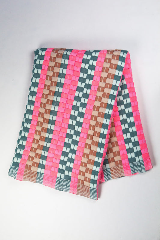Postmodern Quilted Blanket in Deco Pop
