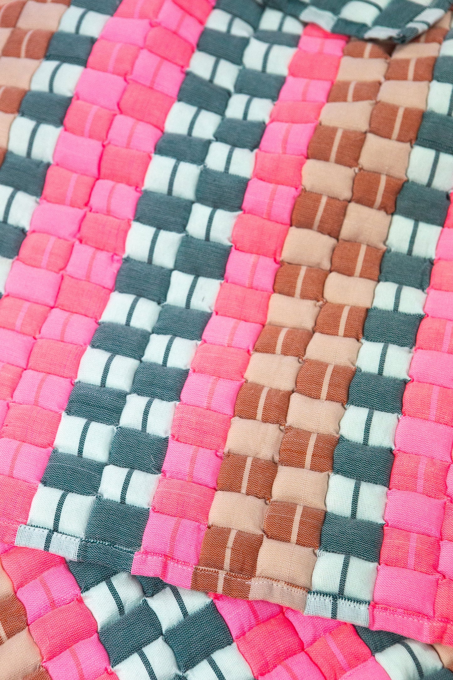 Postmodern Quilted Blanket in Deco Pop