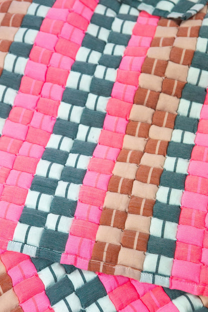 Postmodern Quilted Blanket in Deco Pop